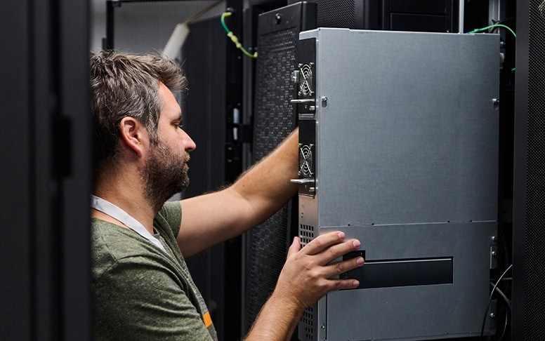 Data Center Technician Server Rack Equipment