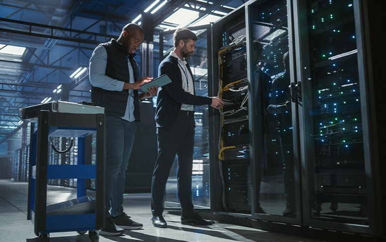 Data Center Technicians Server Rack Maintenance